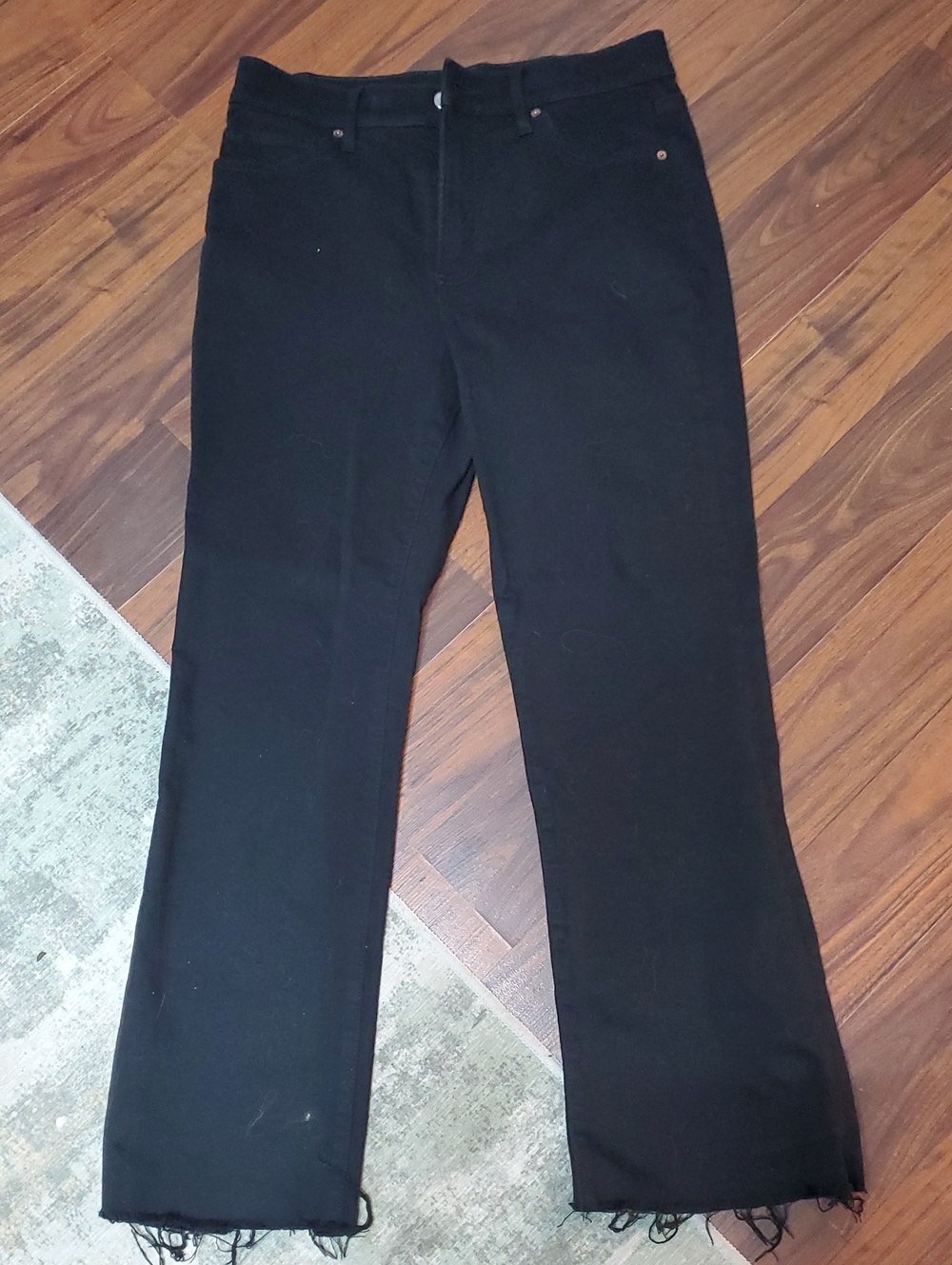 Express Black Wide-Leg Jeans